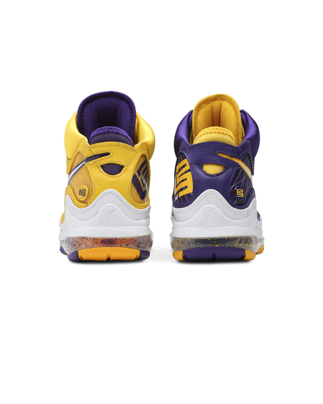NIKE MEN'S LEBRON 7 QS MEDIA DAY סניקרס נייקי לברון 7 סגול וצהוב לגברים