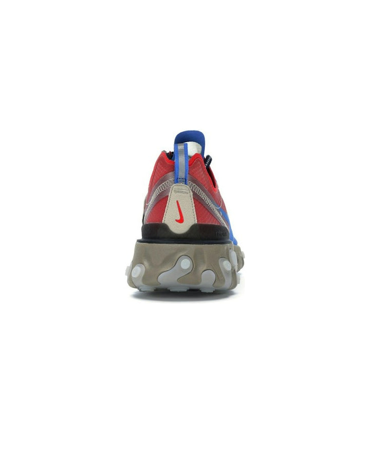 NIKE MEN'S REACT ELEMENT 87 X UNDERCOVER LIGHT BEIGE CHALK - סניקרס נייקי ריאקט אלמנט 87 אנדרקאבר כחול אפור ואדום לגברים - תמונה 6