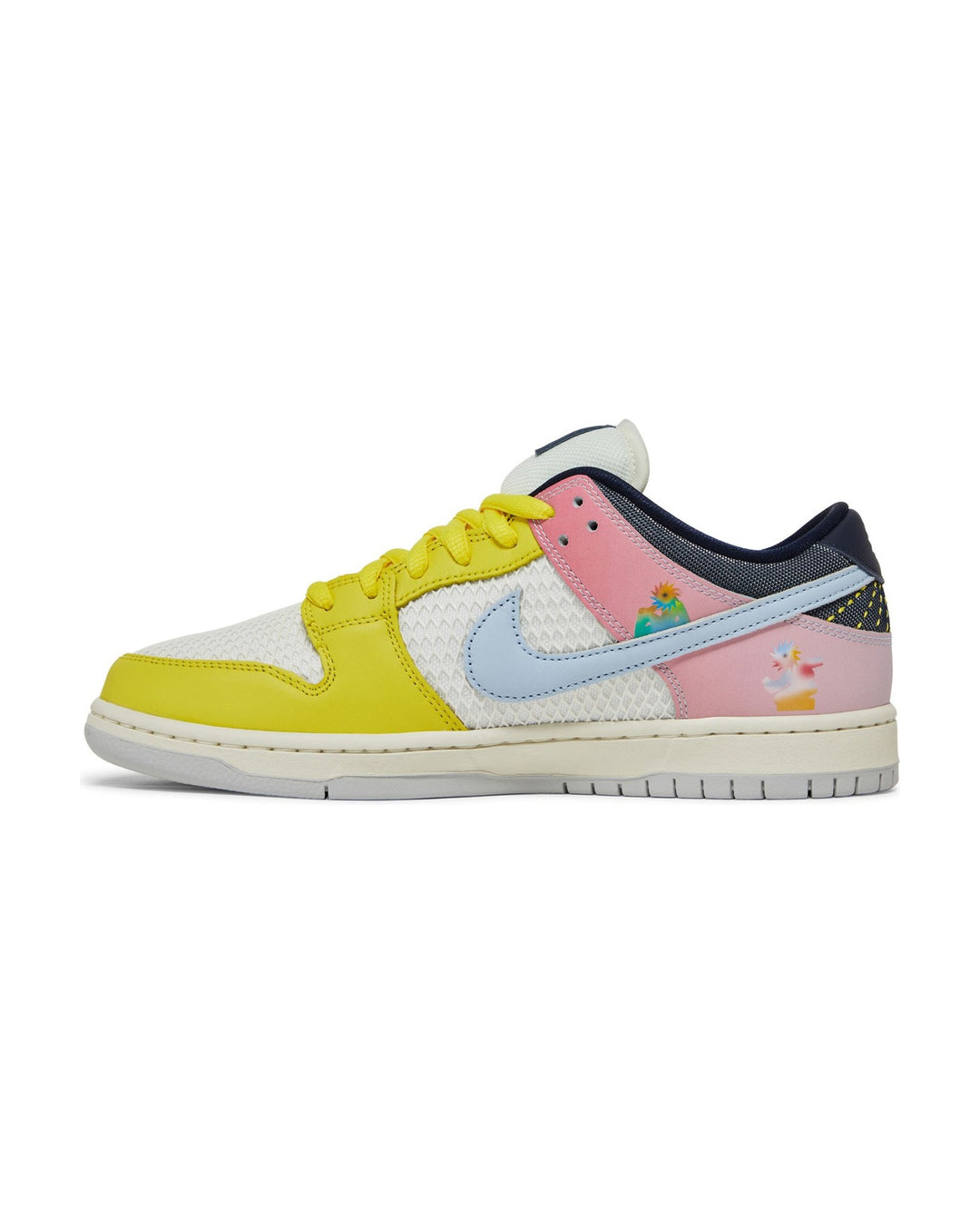 NIKE UNISEX SB DUNK LOW PRO X XAVIER SCHIPANI BE TRUE TRANS JOY סניקרס נייקי SB דאנק לואו בי טרו צבעוני יוניסקס