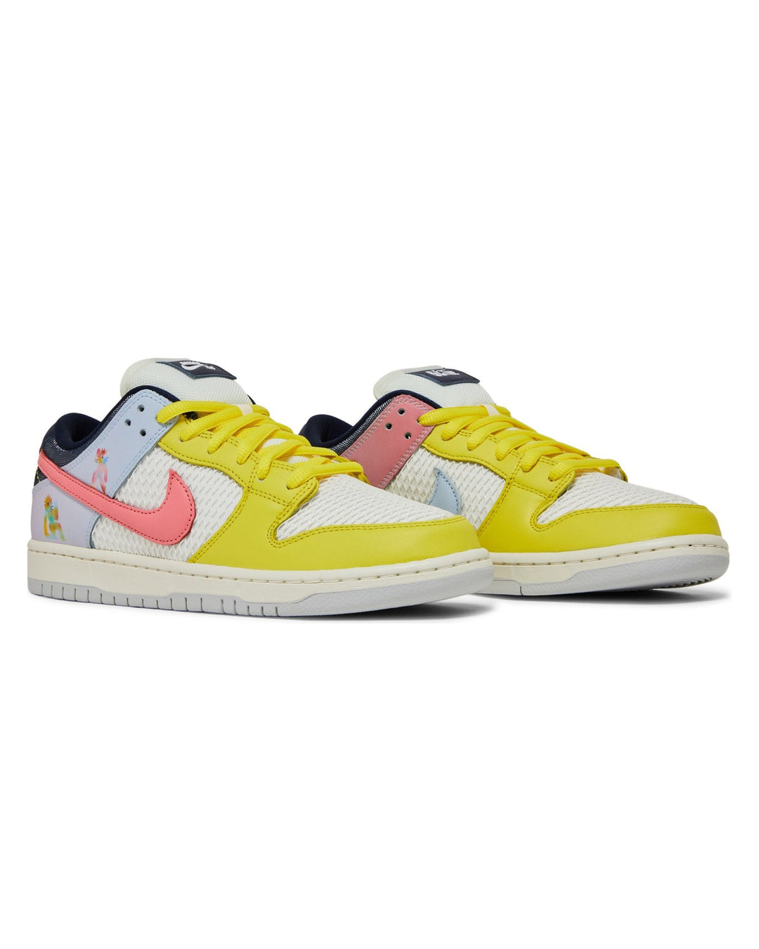 NIKE UNISEX SB DUNK LOW PRO X XAVIER SCHIPANI BE TRUE TRANS JOY סניקרס נייקי SB דאנק לואו בי טרו צבעוני יוניסקס