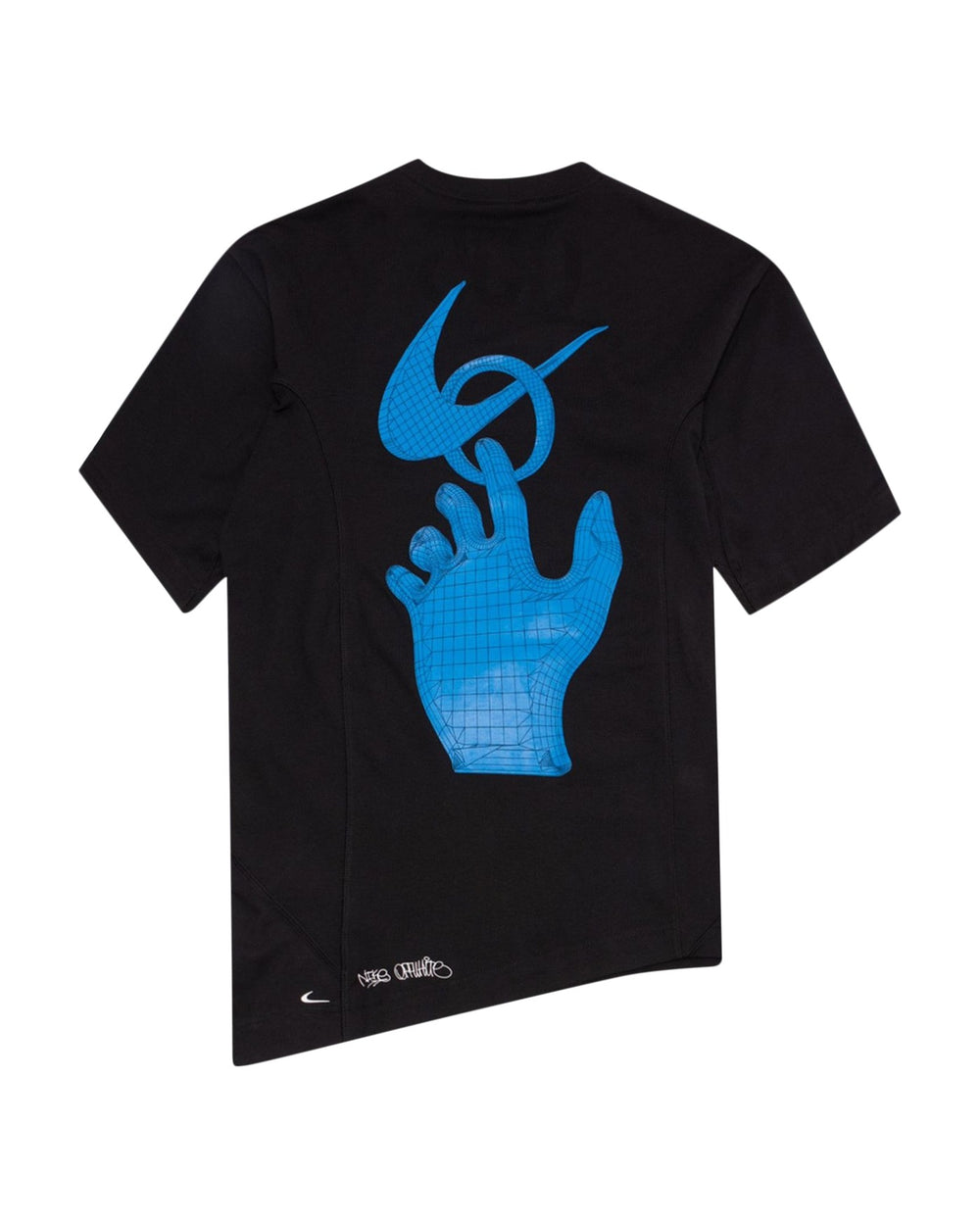 NIKE MEN'S T-SHIRT X OFF-WHITE BLACK - טי שירט נייקי אוף-וויט שחור לגברים - תמונה 2