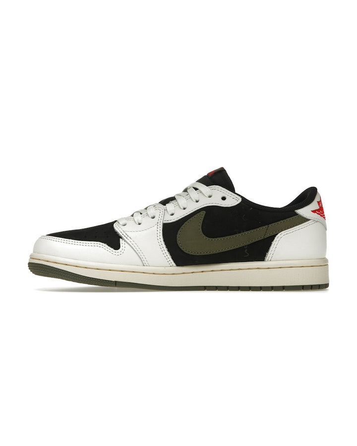 NIKE WOMEN'S AIR JORDAN 1 LOW OG X TRAVIS SCOTT MEDIUM OLIVE DZ4137-106