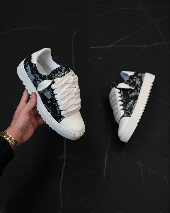 NUMERIS MEN'S ATELIER LUNAR סניקרס נומריס אטלייה שחור אפור לגברים