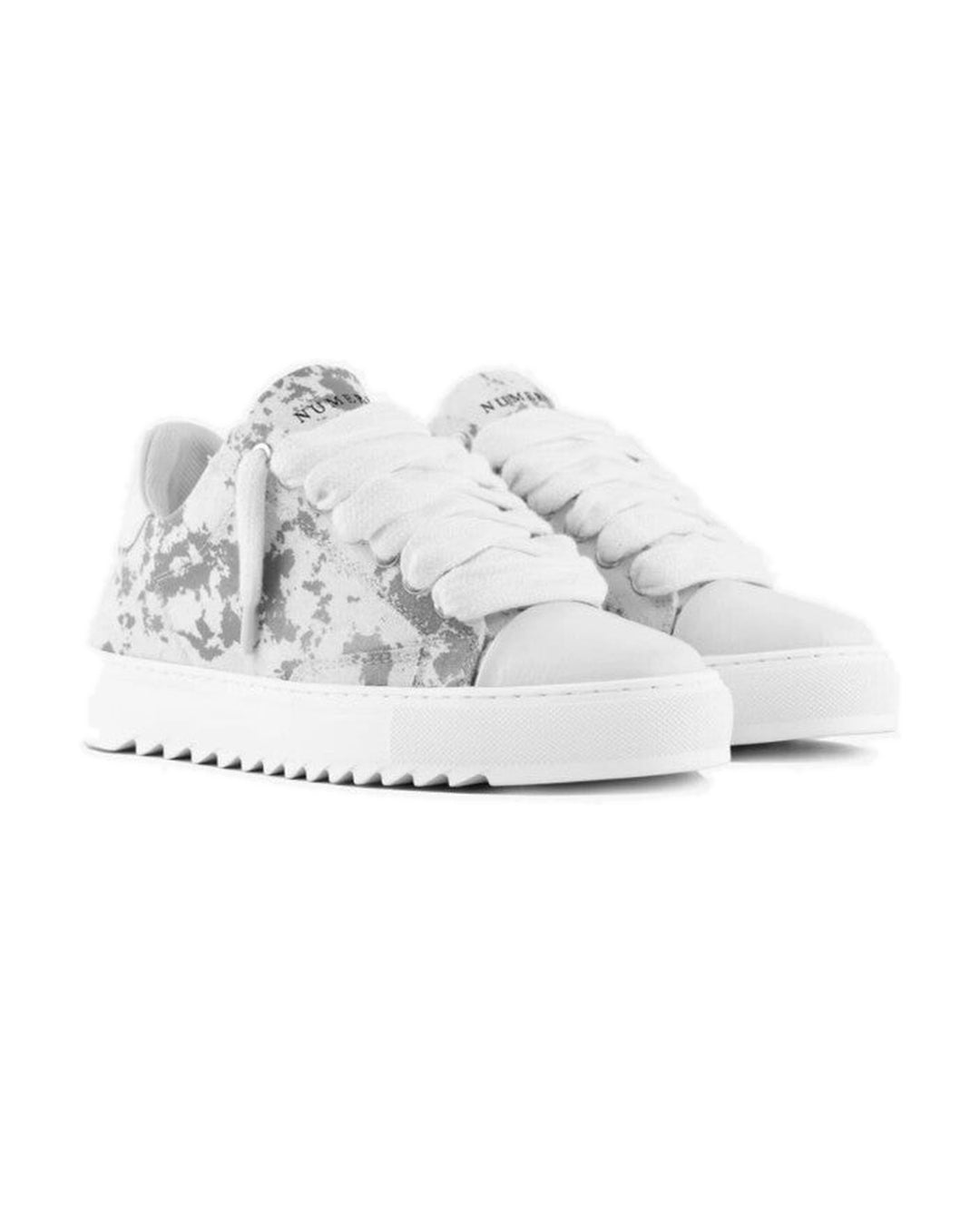 NUMERIS MEN'S ATELIER MOON DUST סניקרס נומריס אטלייה אפור לבן לגברים
