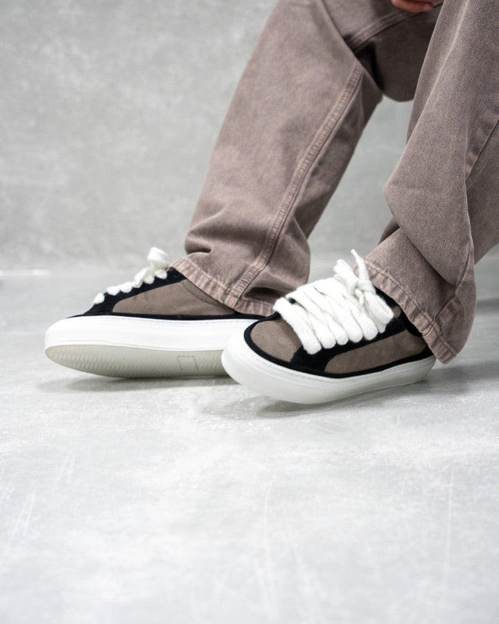 NUMERIS MEN'S ATHENA MOON ROCK סניקרס נומריס אתנה אפור שחור לגברים