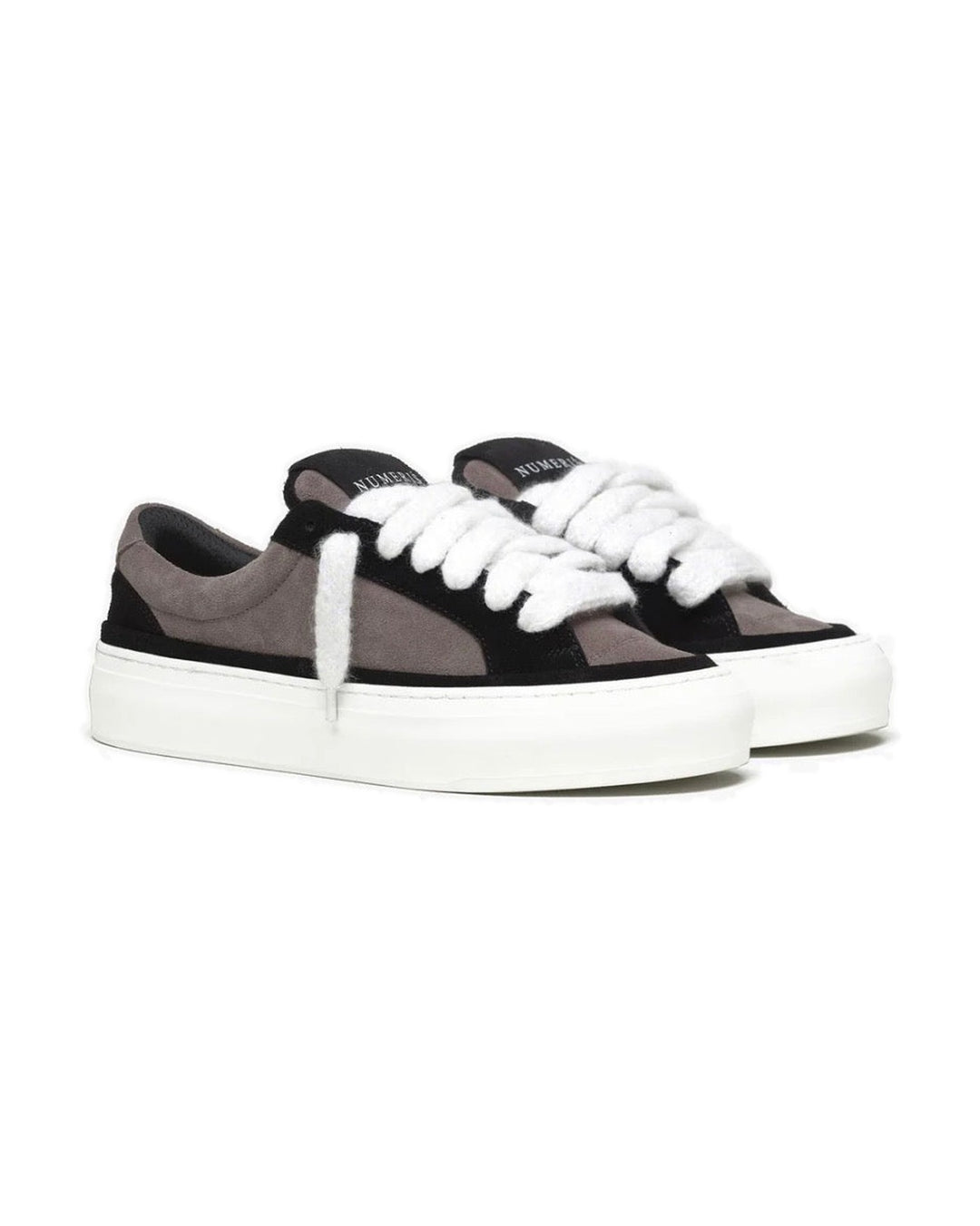 NUMERIS MEN'S ATHENA MOON ROCK סניקרס נומריס אתנה אפור שחור לגברים