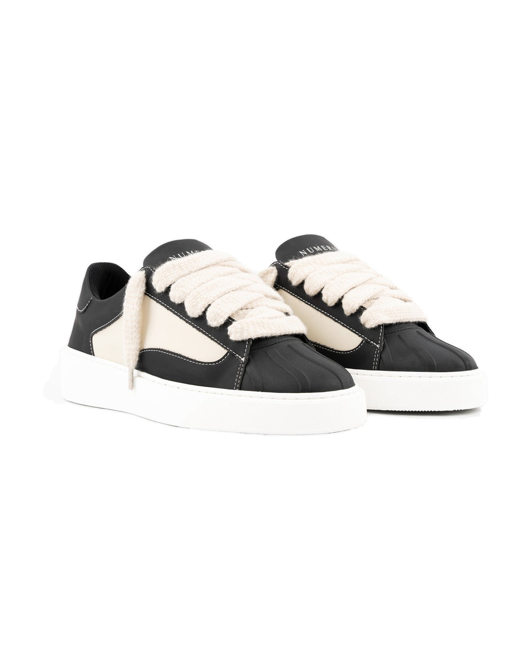 NUMERIS MEN'S ECLIPSE VANTA BLACK סניקרס נומריס אקליפס שחור שמנת לגברים