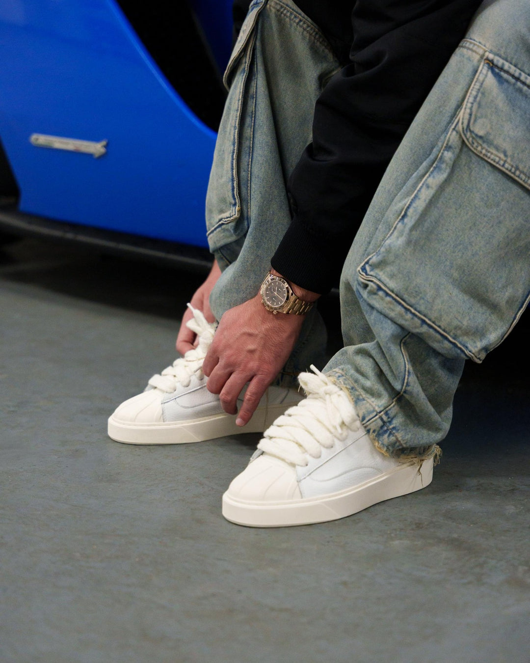 NUMERIS MEN'S ECLIPSE VINTAGE WHITE סניקרס נומריס אקליפס לבן לגברים
