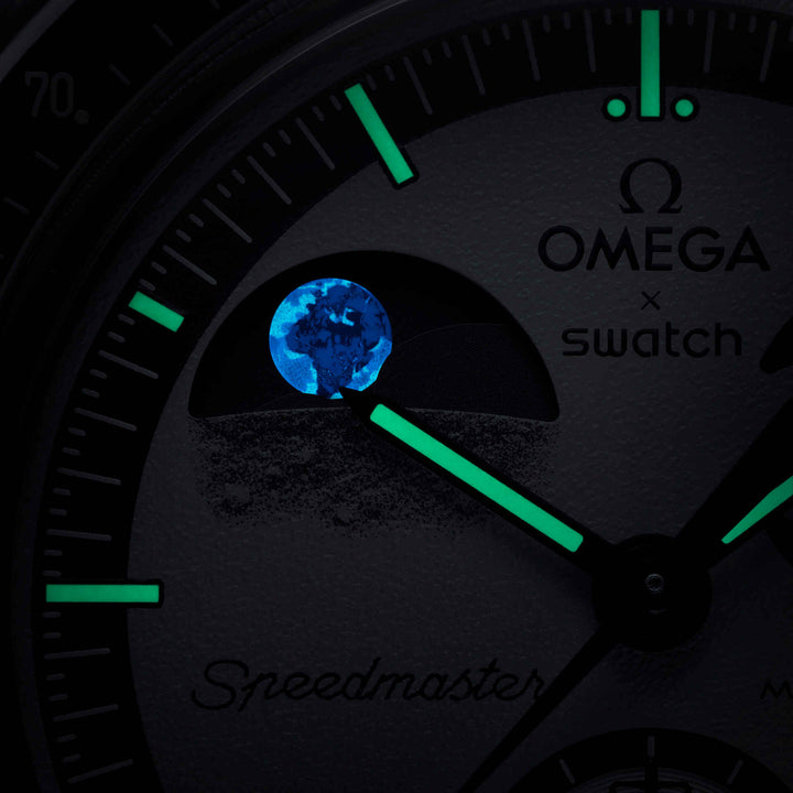 Omega x Swatch MoonSwatch Mission To Earthphase SO33M700 - שעון מונסווטש משימה לשלבי כדור הארץ - תמונה 7