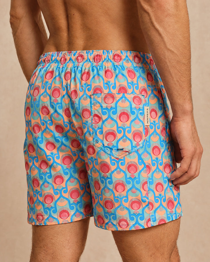 PENINSULA ALGHERO SWIM SHORTS LIGHT BLUE CORAL