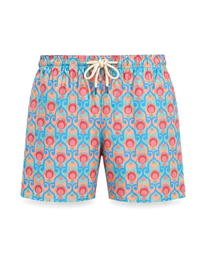 PENINSULA ALGHERO SWIM SHORTS LIGHT BLUE CORAL