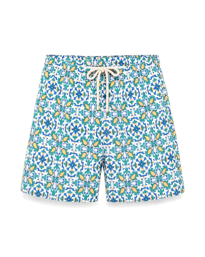 PENINSULA CALA FELCE SWIM SHORTS WHITE BLUE