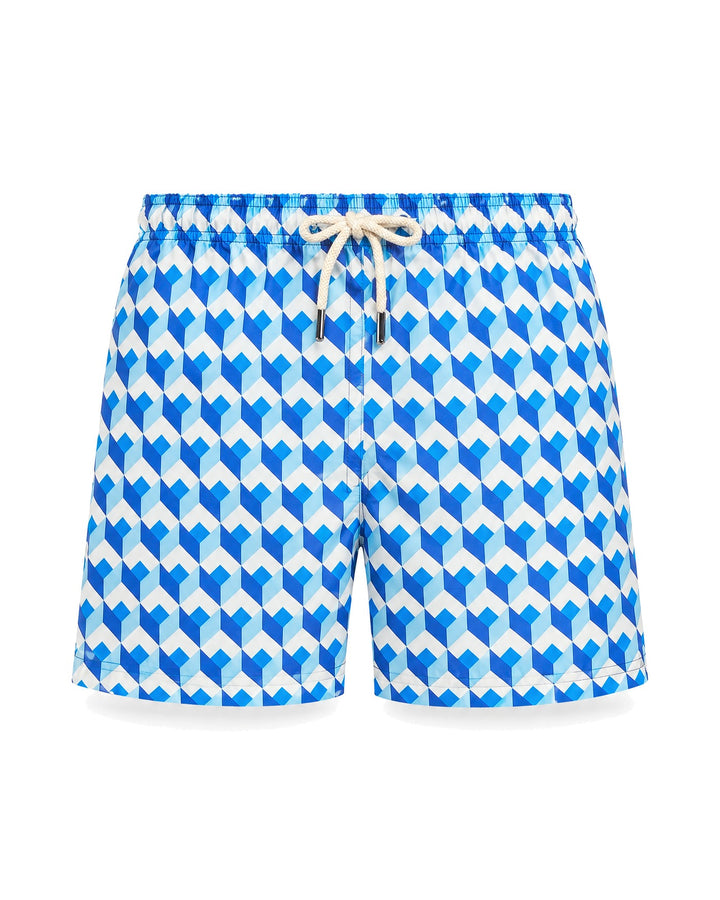 PENINSULA MEDITERRANEO SWIM SHORTS BLUE WHITE