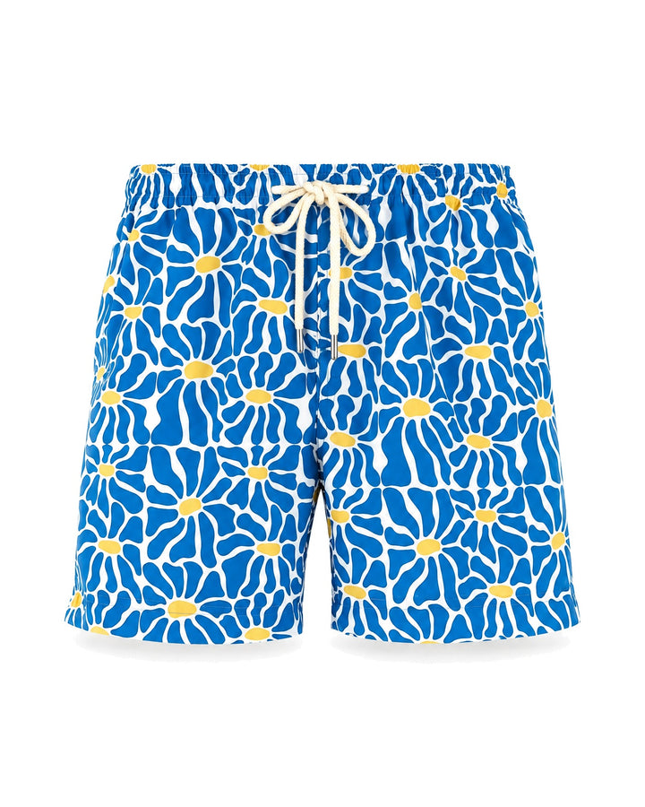 PENINSULA MONTEFIORE SWIM SHORTS BLUE YELLOW