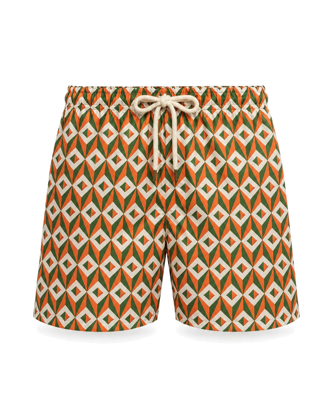 PENINSULA PONENTE SWIM SHORTS GREEN ORANGE