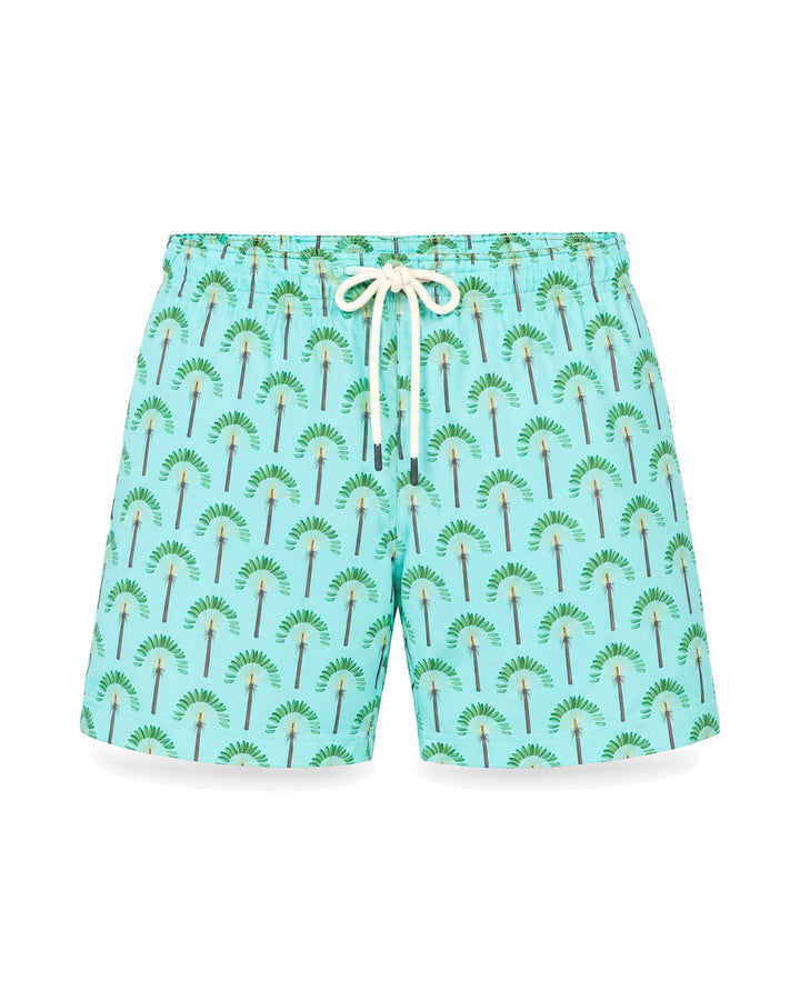 PENINSULA TROPICANA SWIM SHORTS LIGHT BLUE