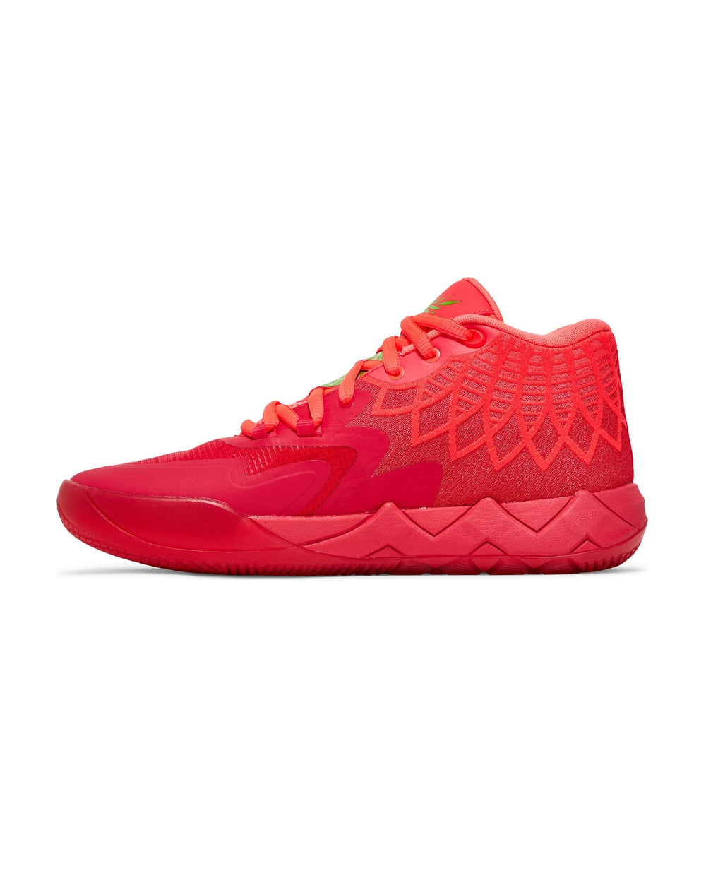 PUMA MEN'S MB.01 X RICK AND MORTY JASMINE GREEN ENERGY ROSE - סניקרס פומה MB.01 ריק ומורטי ירוק ואדום לגברים - תמונה 2