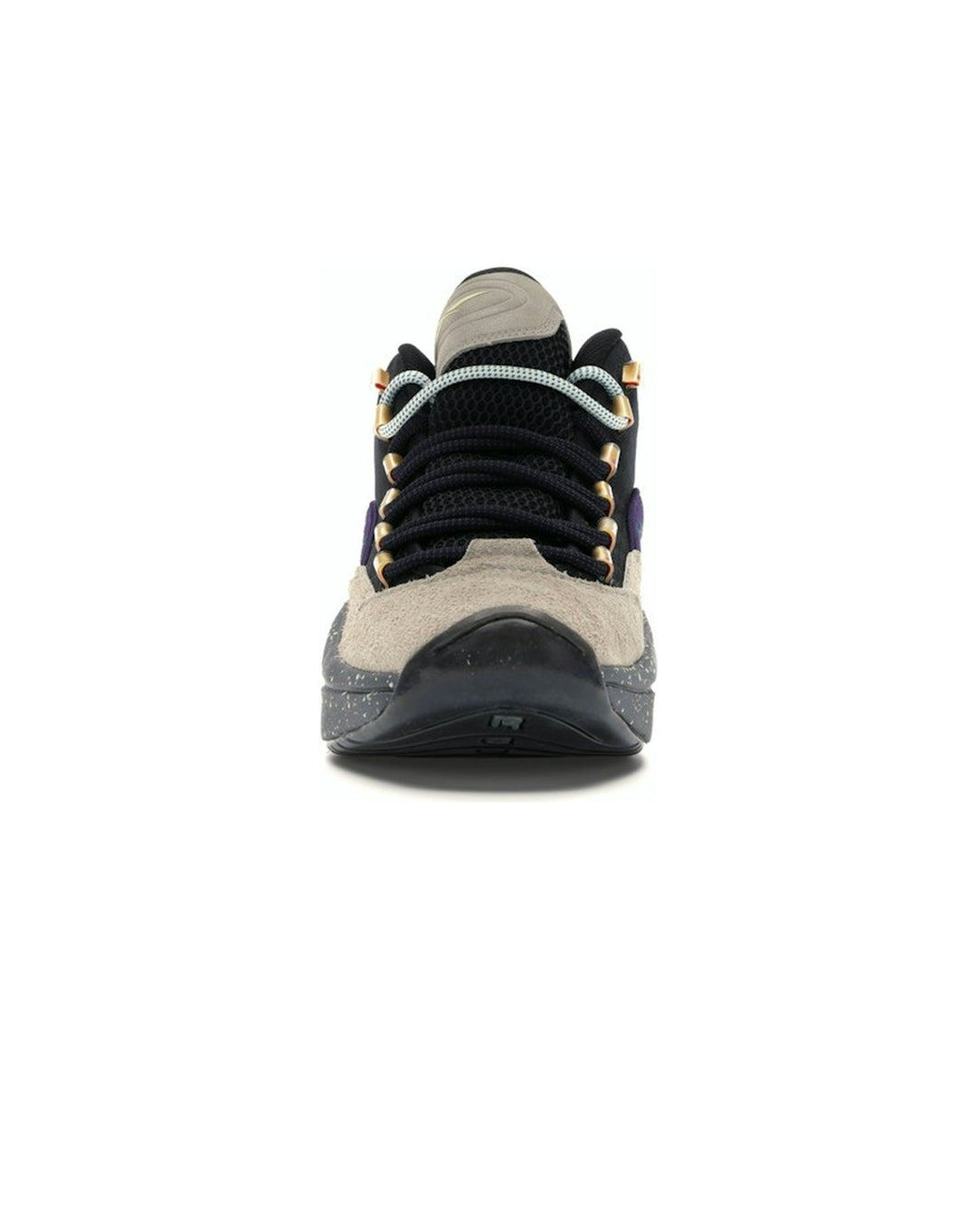 REEBOK MEN'S QUESTION MID X NICE KICKS BUBBA CHUCK - סניקרס ריבוק קווסצ׳ן מיד נייס קיקס בז׳ שחור וצבעוני לגברים - תמונה 5
