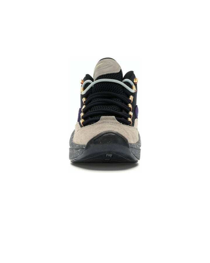 REEBOK MEN'S QUESTION MID X NICE KICKS BUBBA CHUCK - סניקרס ריבוק קווסצ׳ן מיד נייס קיקס בז׳ שחור וצבעוני לגברים - תמונה 5