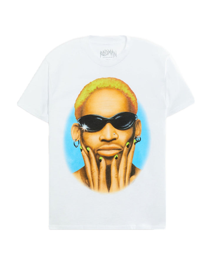 RODMAN OFFICIAL COLLECTION "AIRBRUSH DREAM" TEE WHITE חולצת דניס רודמן - תמונה 1