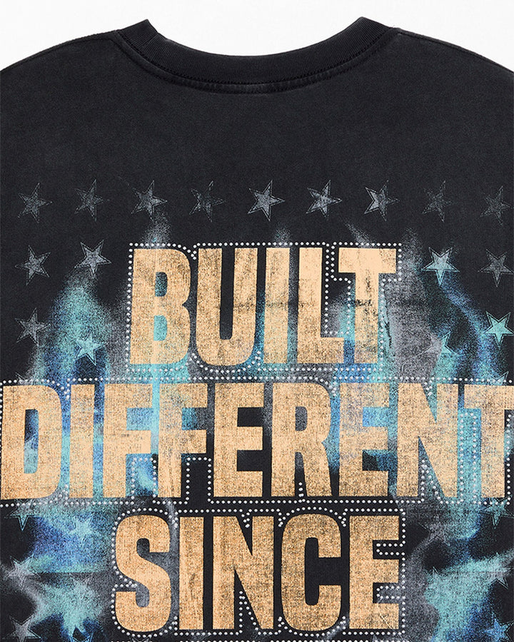 RODMAN OFFICIAL COLLECTION "BAD BOY RIDER" TEE WASHED BLACK חולצת דניס רודמן