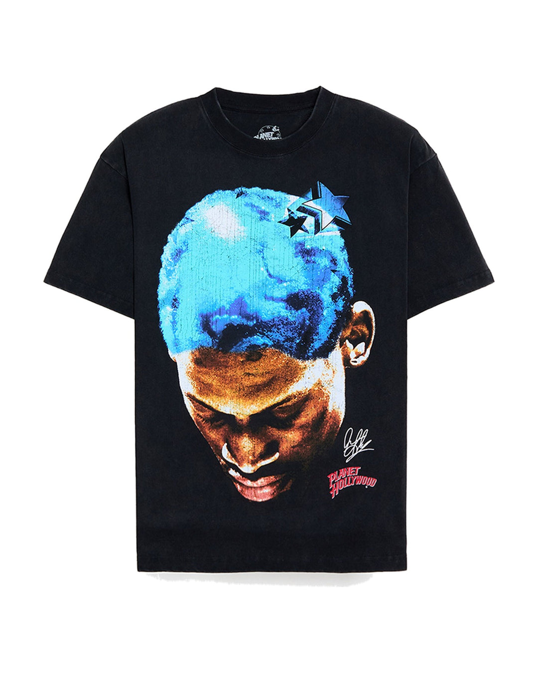 RODMAN OFFICIAL COLLECTION "BLUE CROWN" TEE WASHED BLACK חולצת דניס רודמן