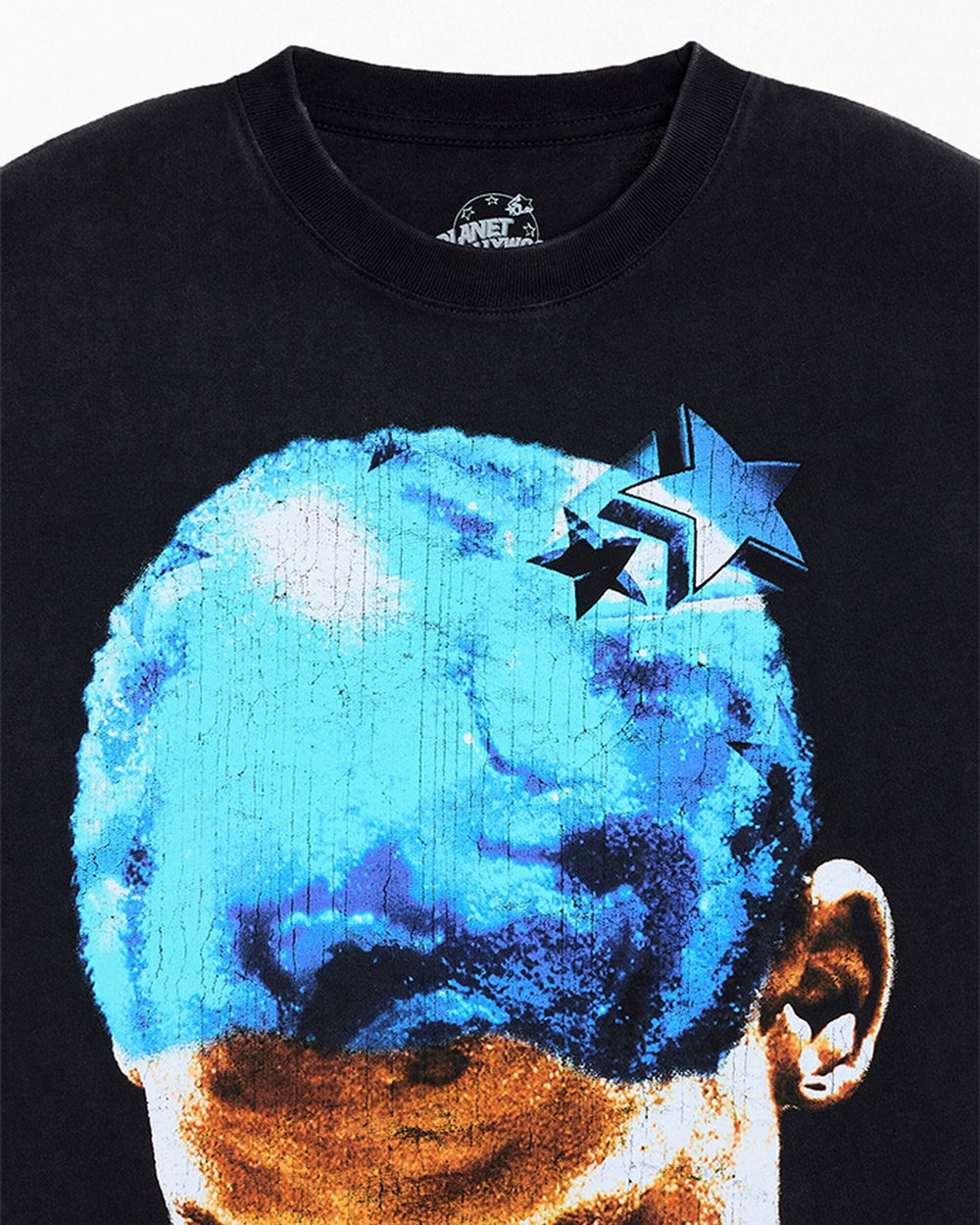 RODMAN OFFICIAL COLLECTION "BLUE CROWN" TEE WASHED BLACK חולצת דניס רודמן