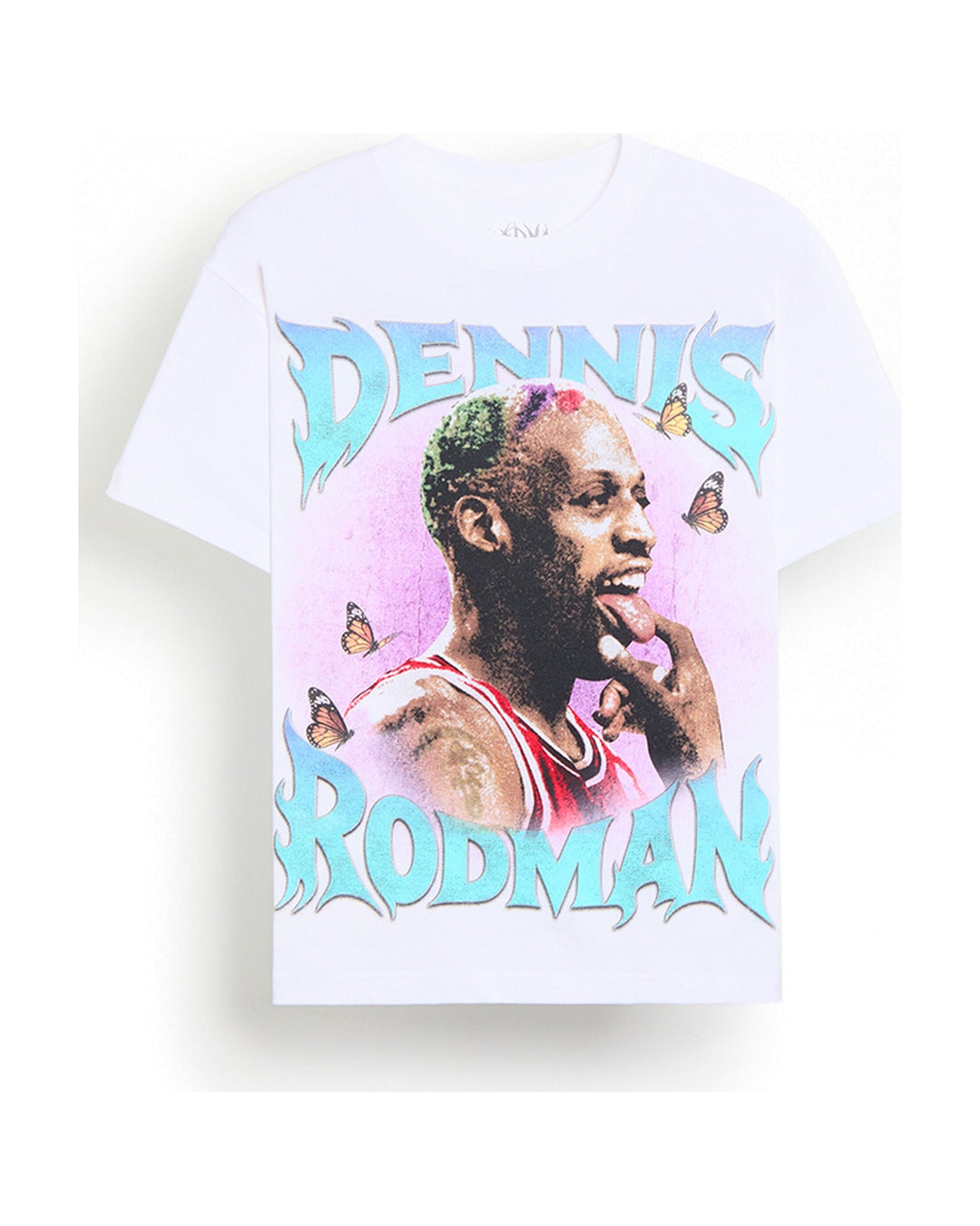 RODMAN OFFICIAL COLLECTION "BUTTERFLY EFFECT" TEE WHITE חולצת דניס רודמן