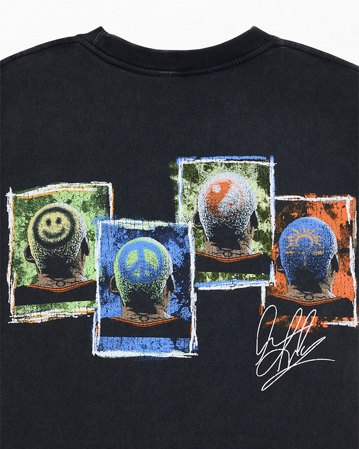 RODMAN OFFICIAL COLLECTION "COLOR CODE" TEE WASHED BLACK חולצת דניס רודמן
