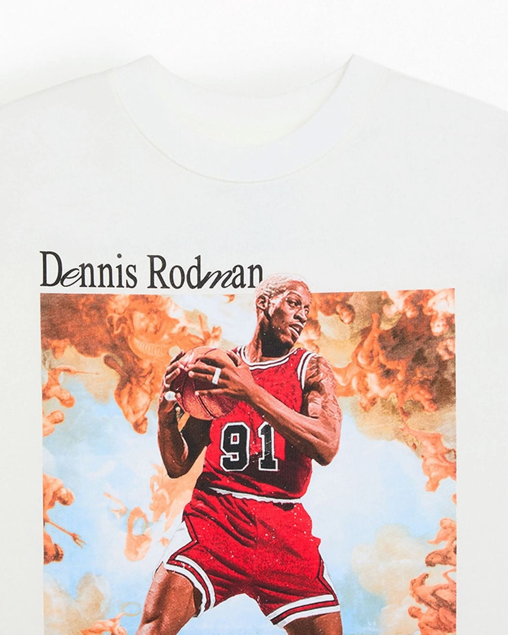 RODMAN OFFICIAL COLLECTION "HEAVEN 91" TEE WHITE חולצת דניס רודמן - תמונה 2