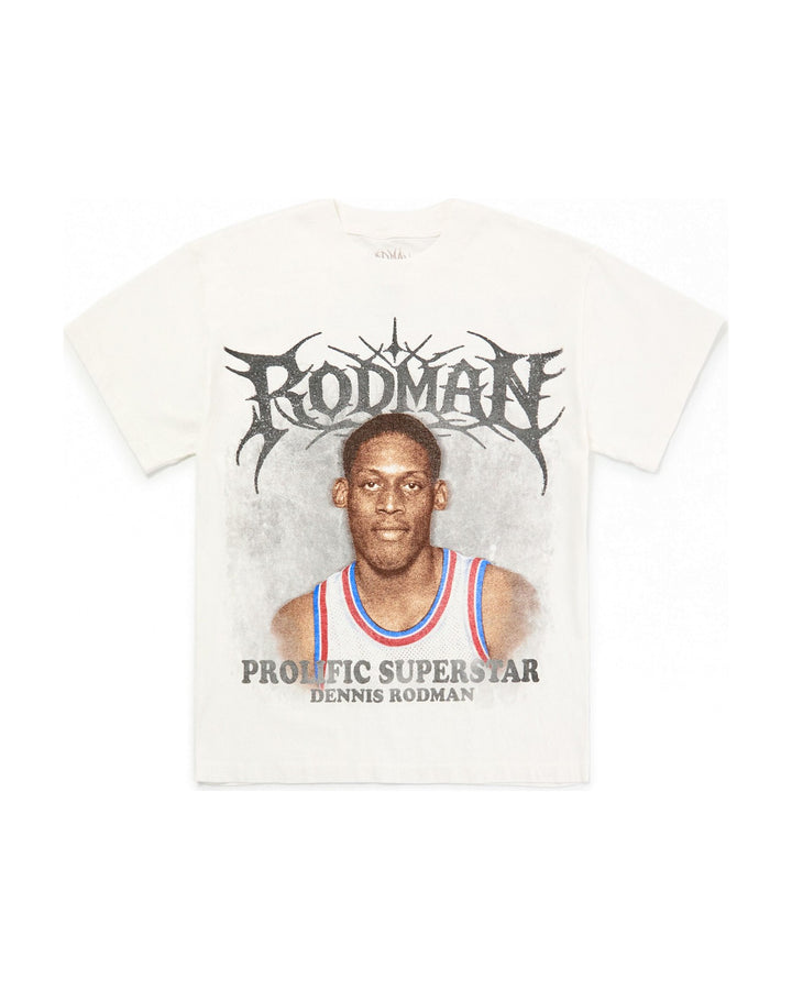 RODMAN OFFICIAL COLLECTION "REBOUND KING" TEE WHITE חולצת דניס רודמן