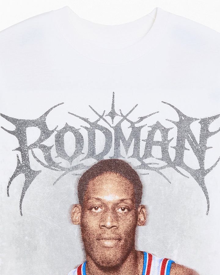 RODMAN OFFICIAL COLLECTION "REBOUND KING" TEE WHITE חולצת דניס רודמן