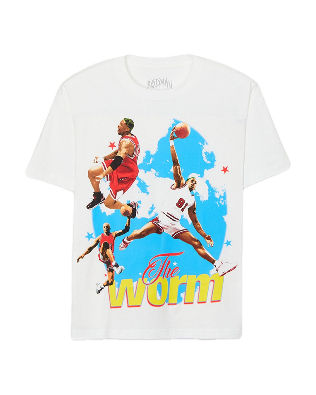 RODMAN OFFICIAL COLLECTION "SKY HIGH" TEE WHITE חולצת דניס רודמן - תמונה 1