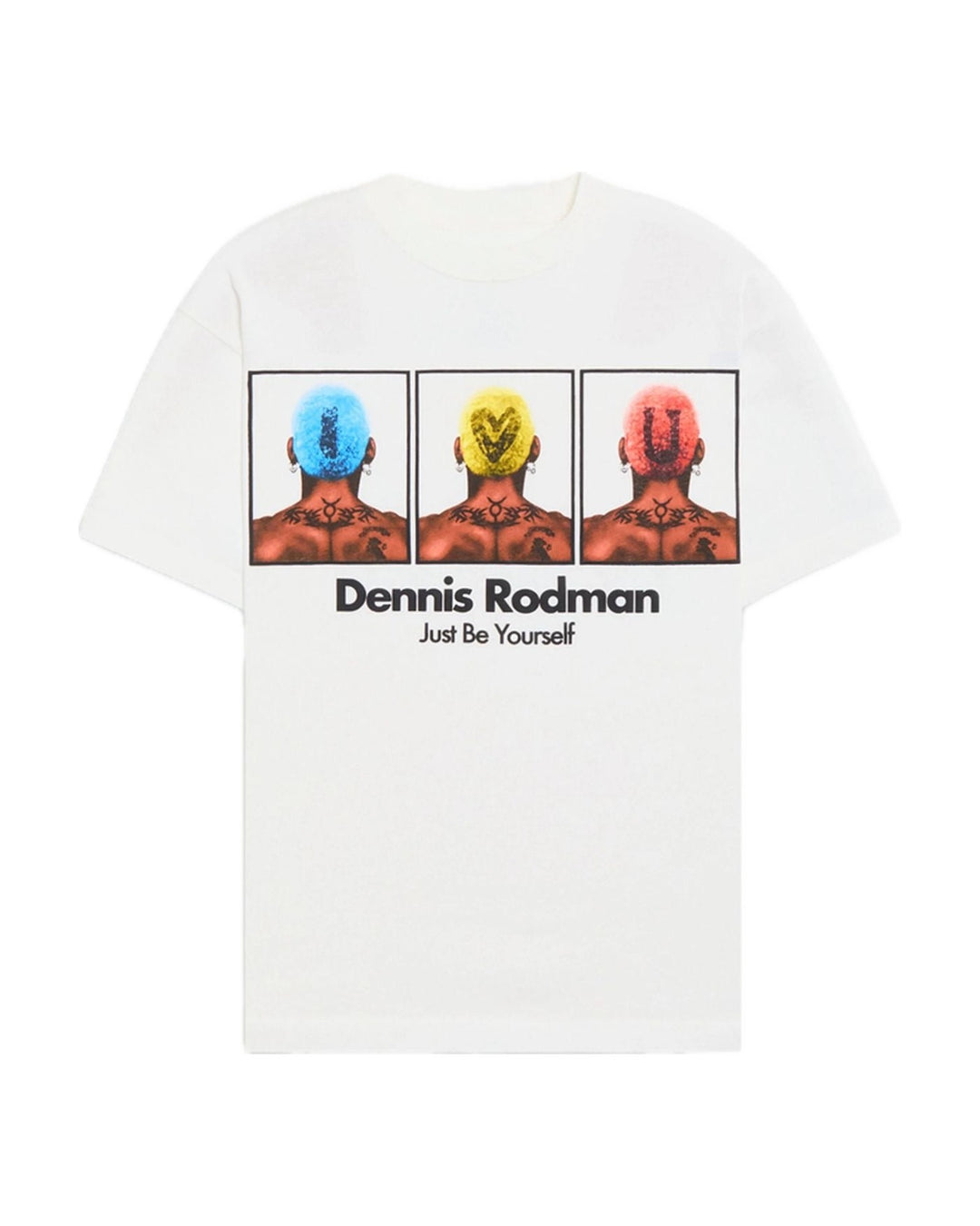 RODMAN OFFICIAL COLLECTION "TRIPLE DYE" TEE WHITE חולצת דניס רודמן - תמונה 1