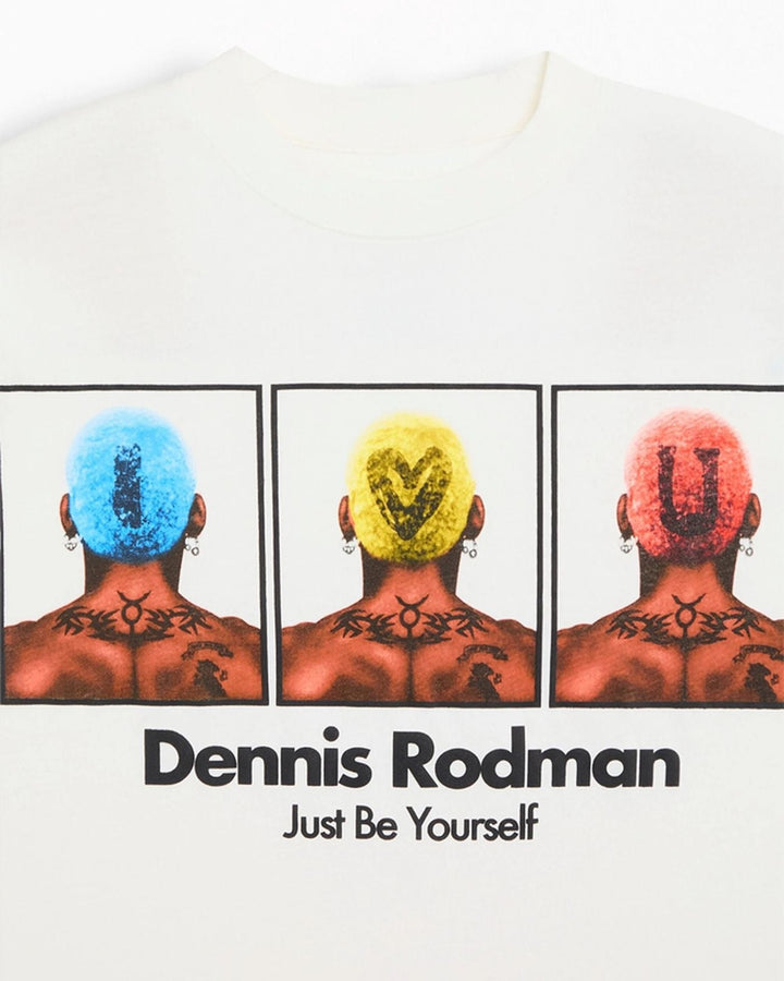 RODMAN OFFICIAL COLLECTION "TRIPLE DYE" TEE WHITE חולצת דניס רודמן - תמונה 2