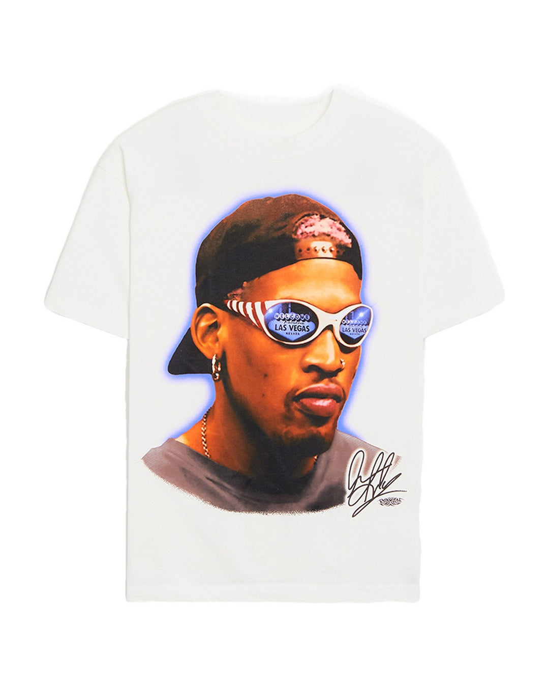 RODMAN OFFICIAL COLLECTION "VEGAS SHADES" TEE WHITE חולצת דניס רודמן - תמונה 1