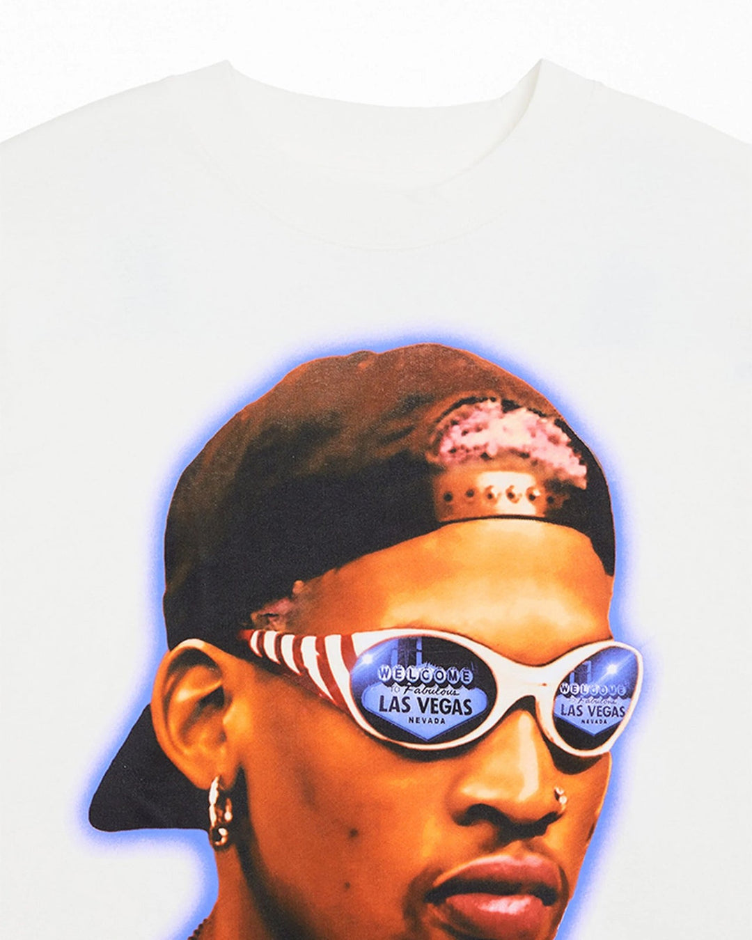 RODMAN OFFICIAL COLLECTION "VEGAS SHADES" TEE WHITE חולצת דניס רודמן - תמונה 2
