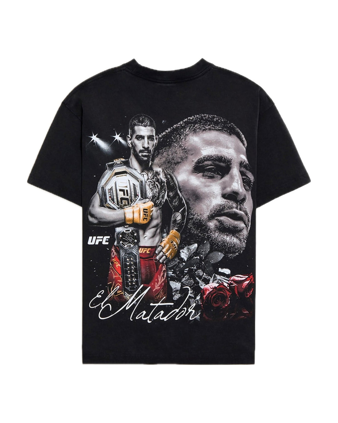 UFC OFFICIAL COLLECTION "BULL RUN" OVERSIZED TEE BLACK חולצת איליה טופוריה - תמונה 2