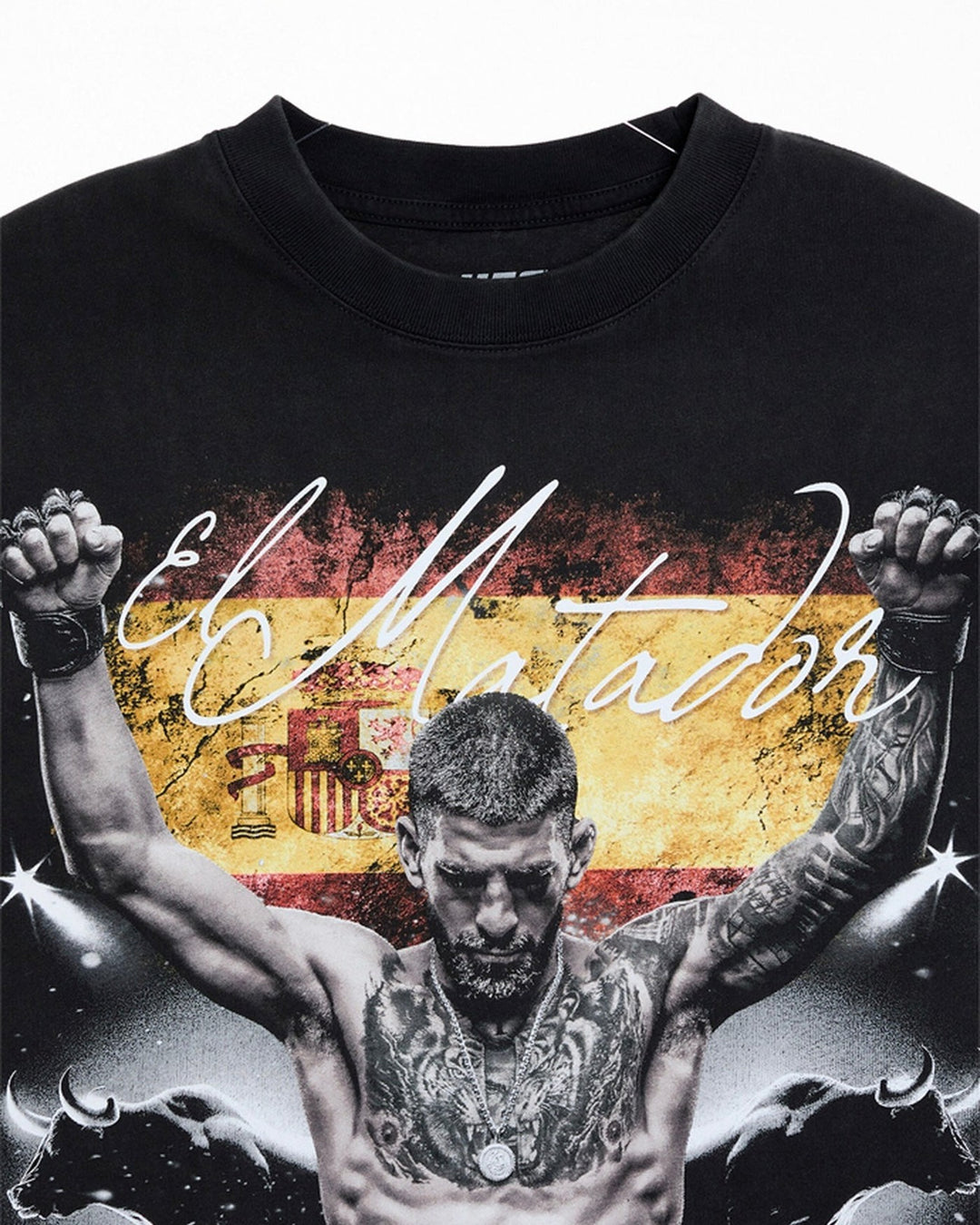 UFC OFFICIAL COLLECTION "BULL RUN" OVERSIZED TEE BLACK חולצת איליה טופוריה - תמונה 3