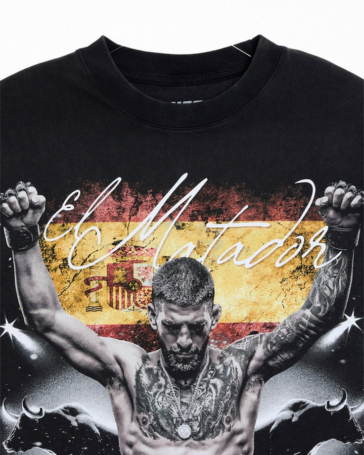UFC OFFICIAL COLLECTION "BULL RUN" OVERSIZED TEE BLACK חולצת איליה טופוריה - תמונה 3