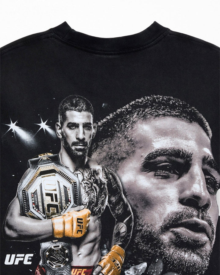 UFC OFFICIAL COLLECTION "BULL RUN" OVERSIZED TEE BLACK חולצת איליה טופוריה - תמונה 4