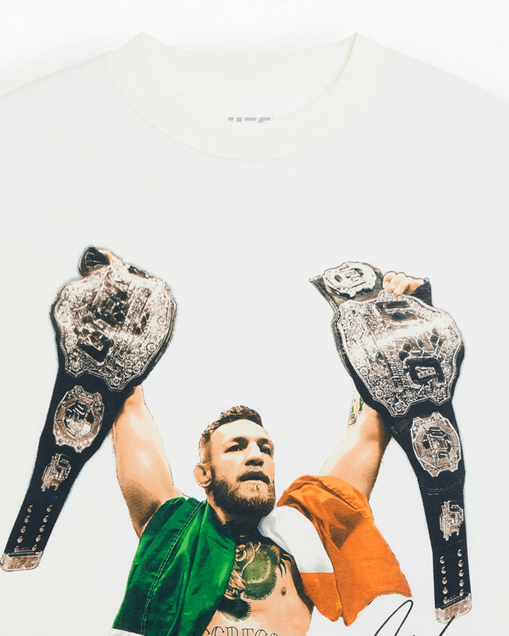 UFC OFFICIAL COLLECTION "CHAMP CHAMP" OVERSIZED TEE CREAM חולצת קונור מקגרגור - תמונה 2