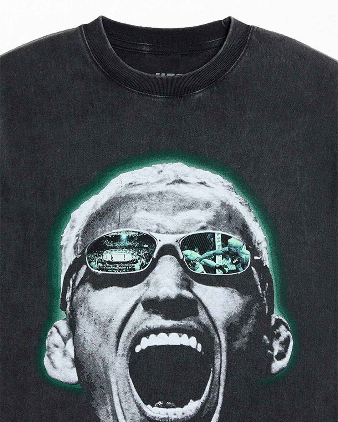 UFC OFFICIAL COLLECTION "DO BRONX" OVERSIZED TEE WASHED BLACK חולצת צ'ארלס אוליביירה