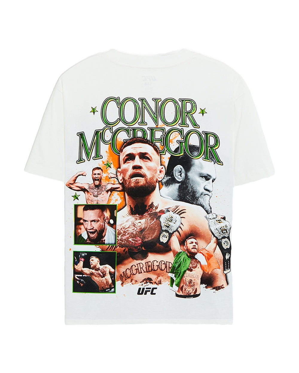 UFC OFFICIAL COLLECTION "DOUBLE CHAMP" OVERSIZED TEE CREAM חולצת קונור מקגרגור - תמונה 2