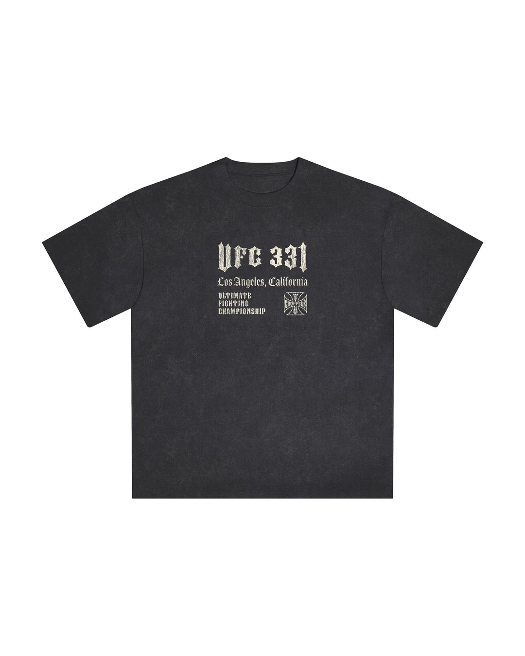 UFC OFFICIAL COLLECTION "LA FIGHT NIGHT" TEE WASHED BLACK חולצת UFC - תמונה 1