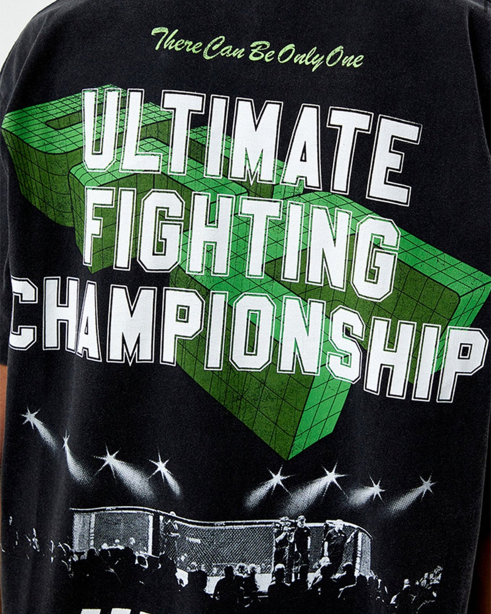 UFC OFFICIAL COLLECTION "ONLY ONE" OVERSIZED TEE WASHED BLACK חולצת UFC - תמונה 2
