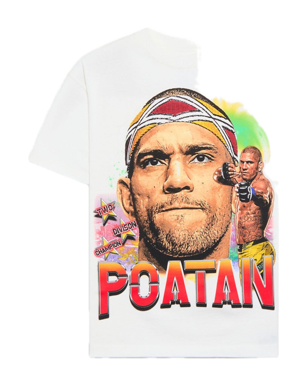 UFC OFFICIAL COLLECTION "POATAN PORTRAIT" TEE WHITE חולצת אלכס פריירה - תמונה 1