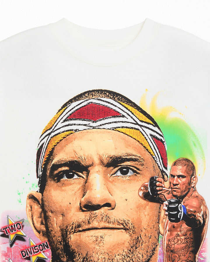 UFC OFFICIAL COLLECTION "POATAN PORTRAIT" TEE WHITE חולצת אלכס פריירה - תמונה 3