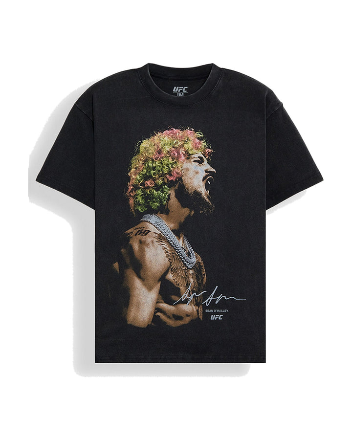 UFC OFFICIAL COLLECTION "SUGA" OVERSIZED TEE WASHED BLACK חולצת שון אומאלי