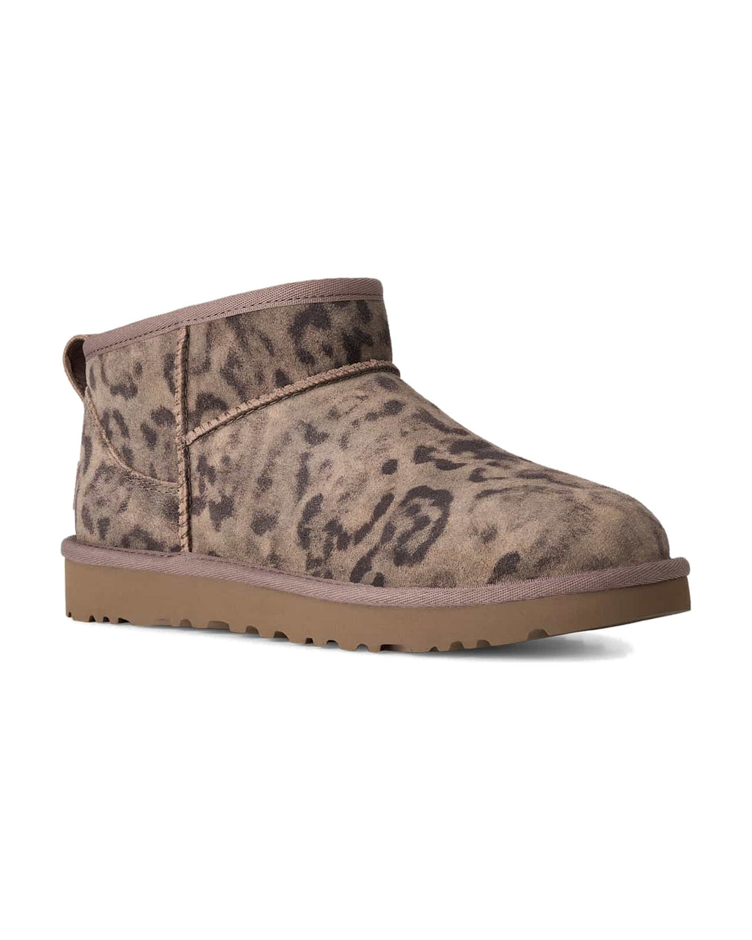 UGG WOMEN'S CLASSIC ULTRA MINI SPOTTED CHESTNUT